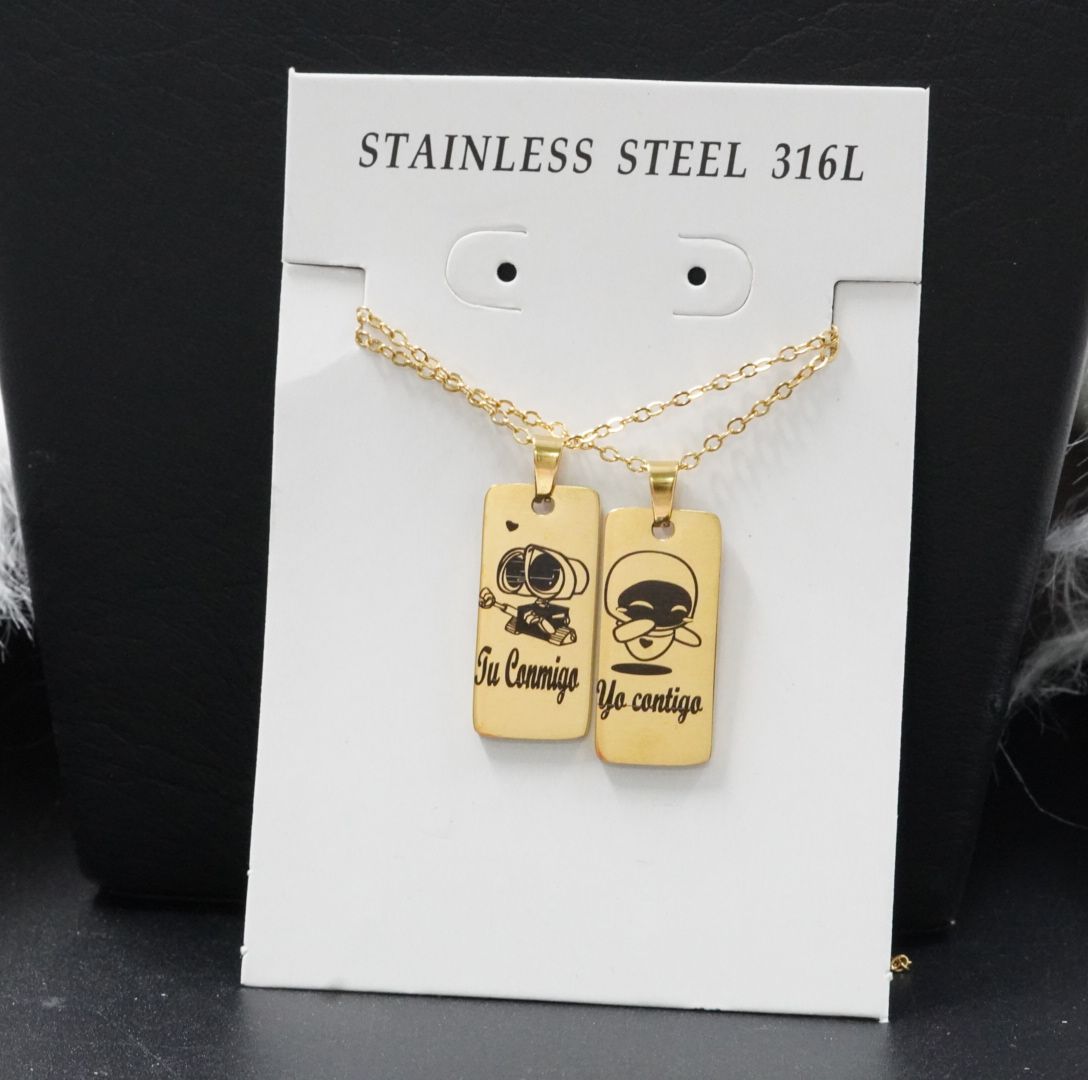 Miniatura 4 de JUEGUITO PAREJA WALLIE PLACA GRAND D-D